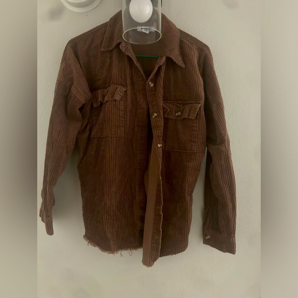 Brown button
